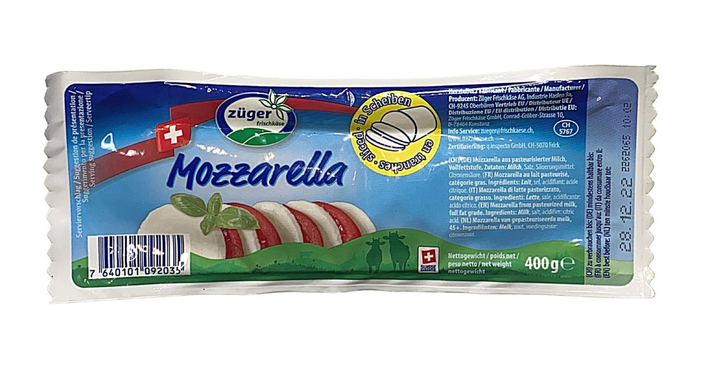 Topfoods viipaloitu mozzarellatanko 400g laktoositon irtopakaste