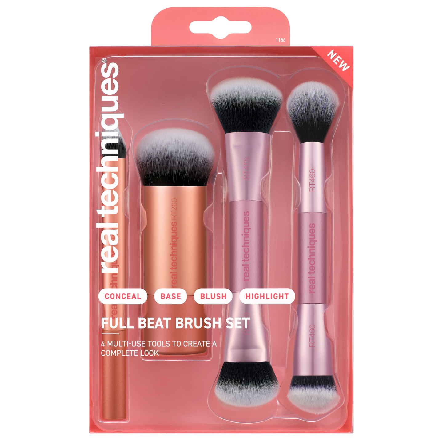 Real Techniques Full Beat 4 Piece Brush Set -meikkisivellinsetti