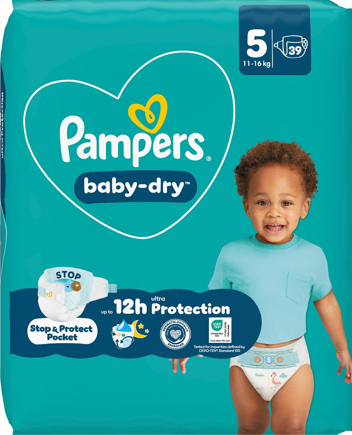 Pampers Baby Dry S5 11-16kg 39kpl teippivaippa