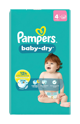 Pampers teippivaippa 47kpl Baby Dry S4 9-14kg
