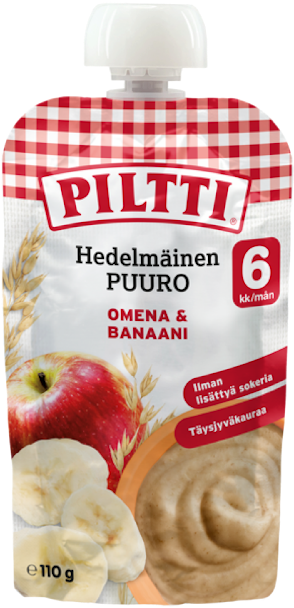 Piltti Hedelmäinen Puuro Omena-banaani 110g 6kk — HoReCa-tukku Kespro