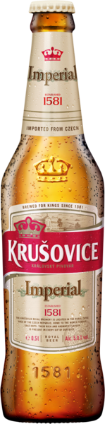 Krusovice Imperial Lager olut 5% 0,5l