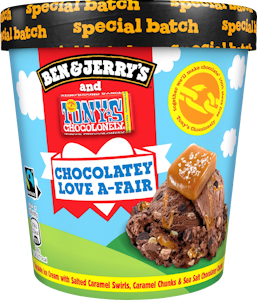 Ben & Jerry's Pint-jäätelö Chocolate Love A-Fair Caramel Sea Salt 465ml/402g