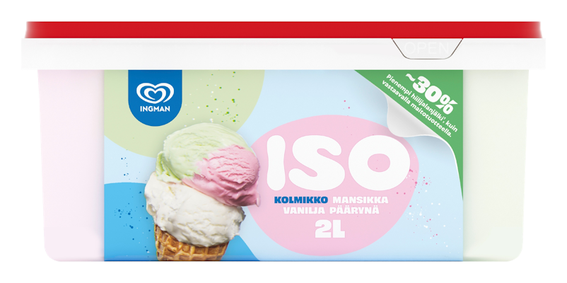 Ingman jäätelö ISO Kolmikko 2 l/917g