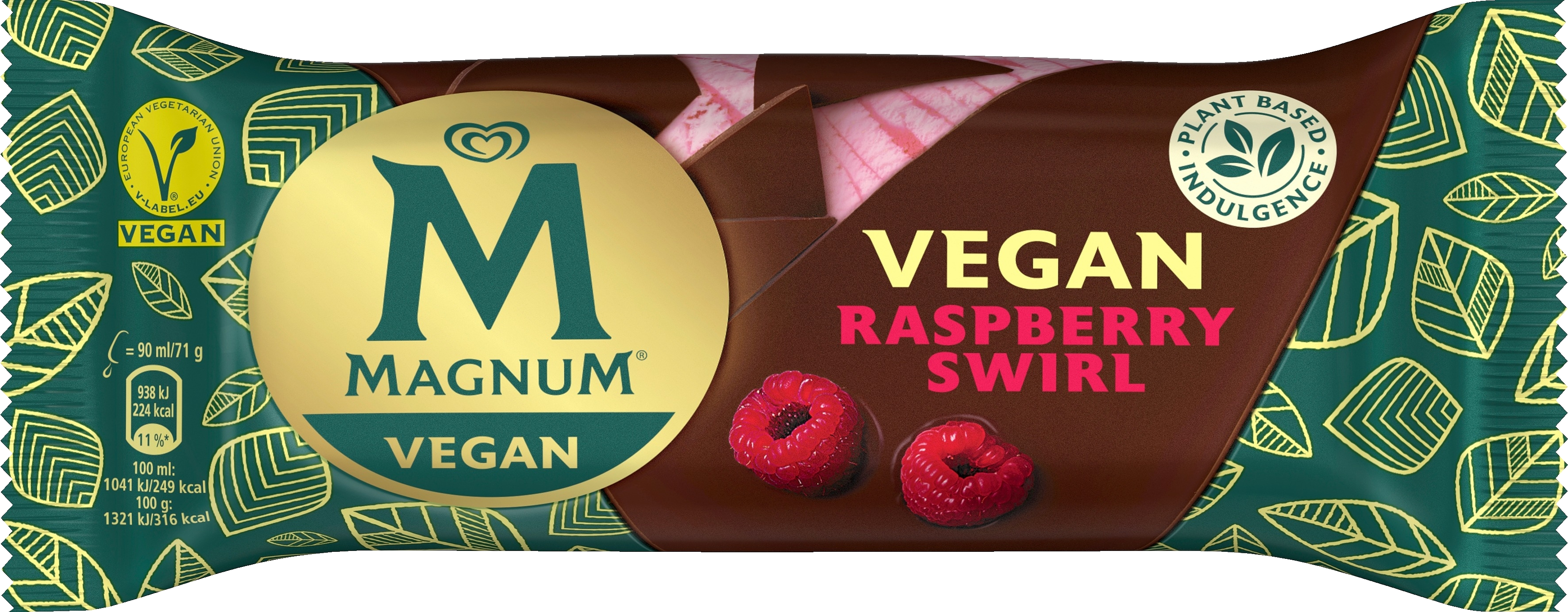 Magnum puikko Vegan 71g Raspberry Swirl