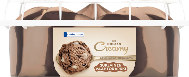 Ingman Creamy Suklainen Vaahtokarkki laktoositon Jäätelö 850ml/49