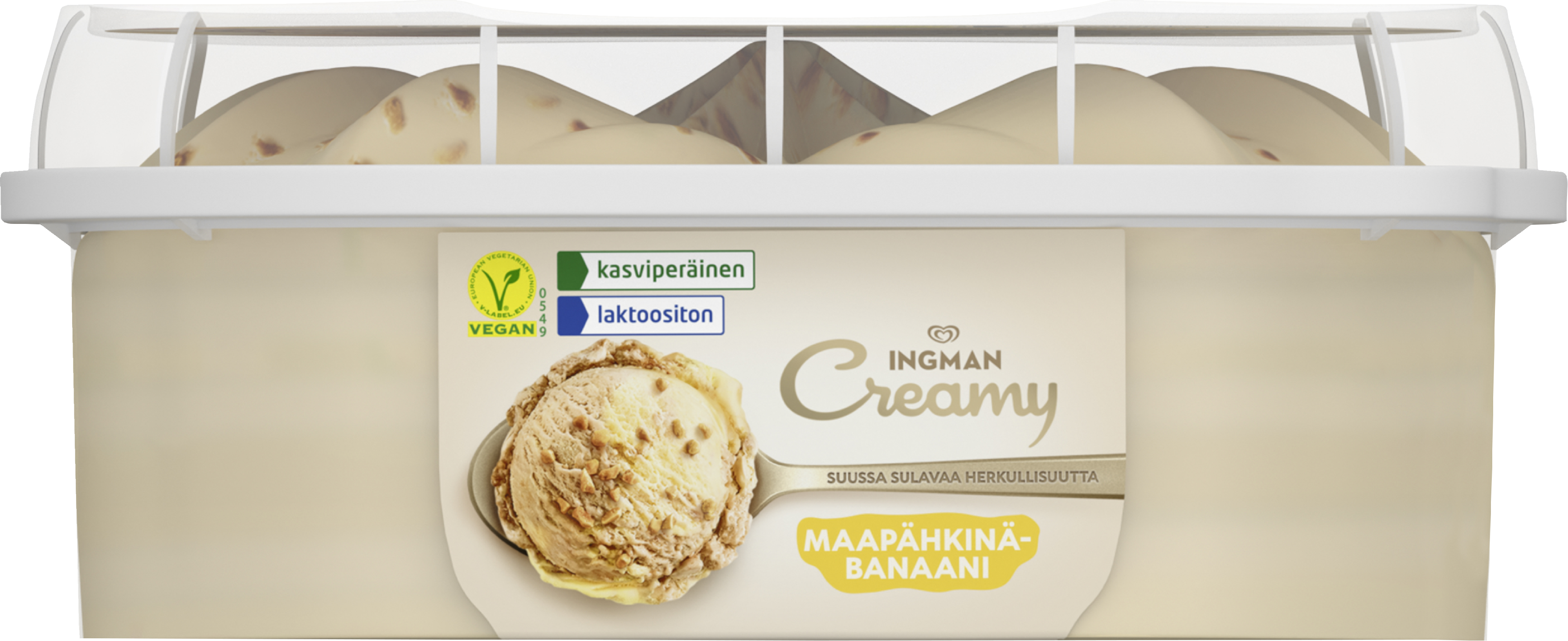 Ingman Maapähkinä-Banaani Jäätelö 825ml/442g