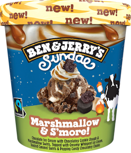 Ben & Jerry's Sundae Marshmallow & S'more! Jäätelö 427ml/ 316g