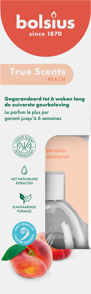 Bolsius True Scents huonetuoksu Peach 60 ml