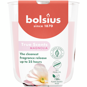 Bolsius True Scents tuoksukynttilä lasissa Magnolia 80/73mm