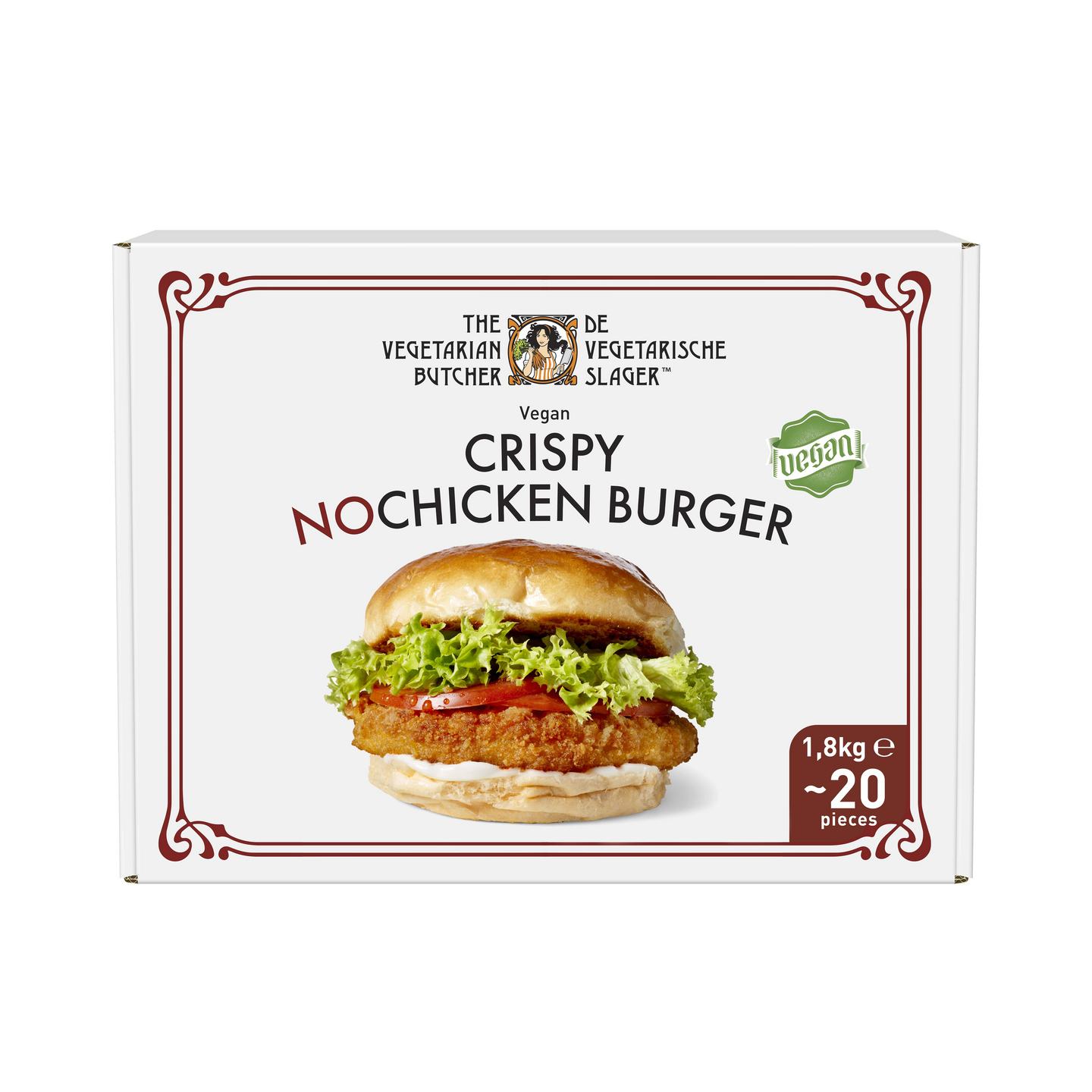 The Vegetarian Butcher Crispy NoChicken Burger 20x90g pakaste —  HoReCa-tukku Kespro