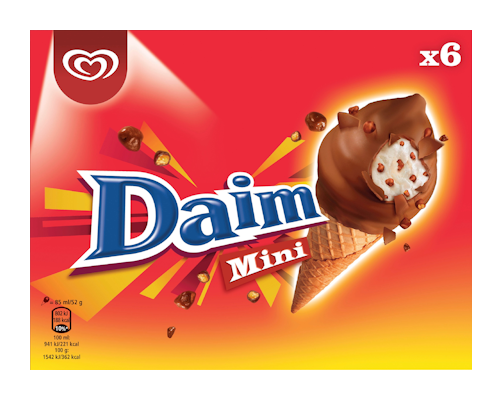 Daim Mini-tuutti 6x85 ml