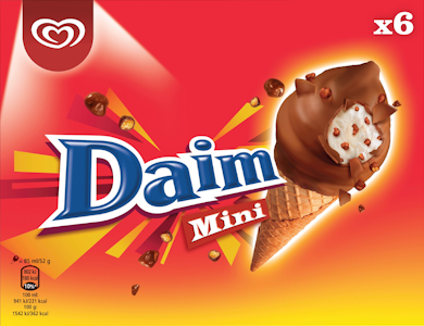 Daim Mini-tuutti 6x85 ml