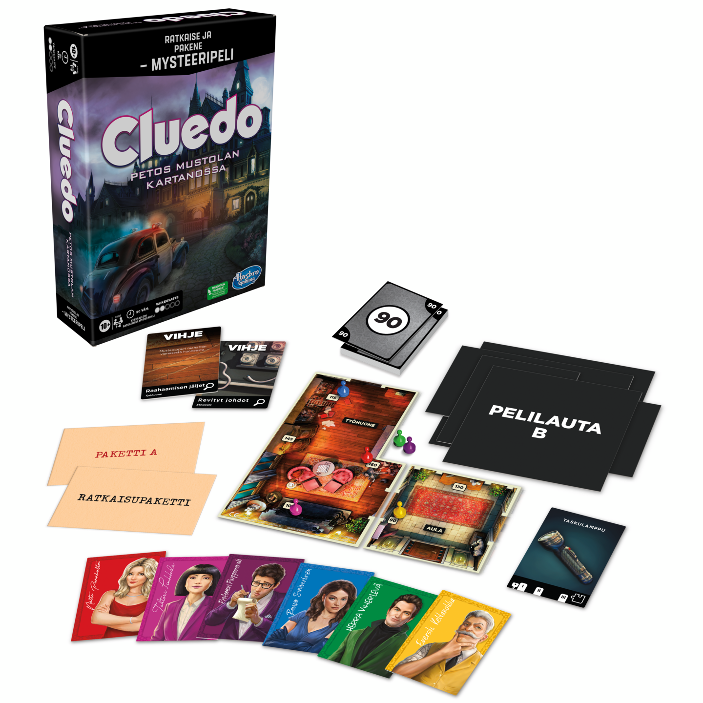 Cluedo Escape petos mustolan kartanolla -pakkohuonepeli (FI)