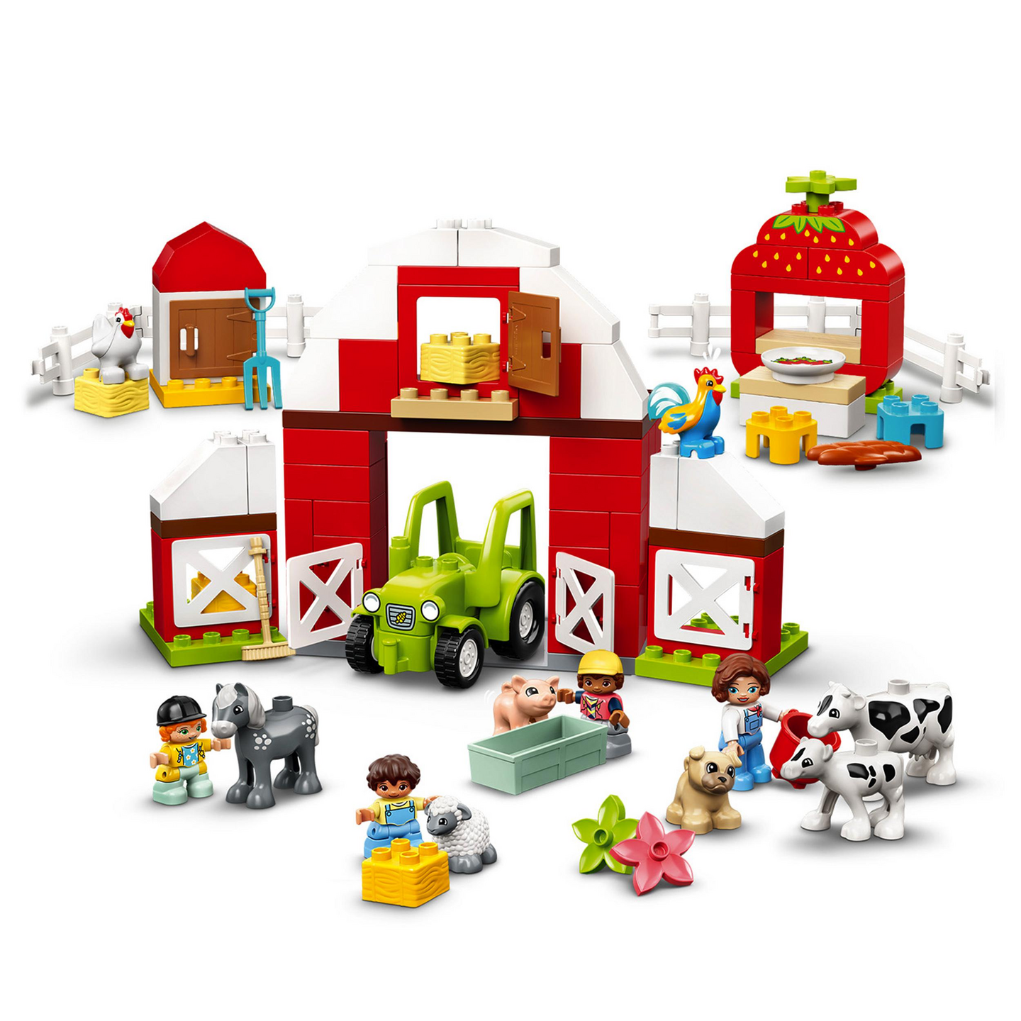 LEGO DUPLO Town 10952 Navetta, traktori ja maatilan hoitoeläimet