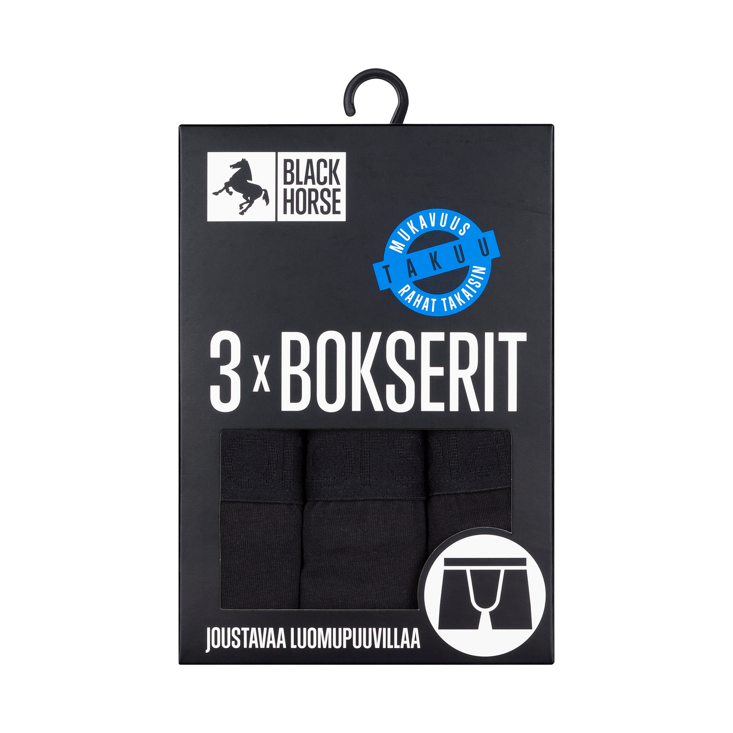 Black Horse I093 bokserit 3kpl/pkt