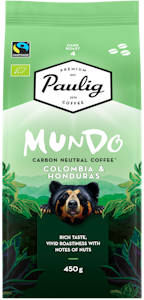 Paulig Mundo Kolumbia & Honduras Luomu kahvipapu 450g