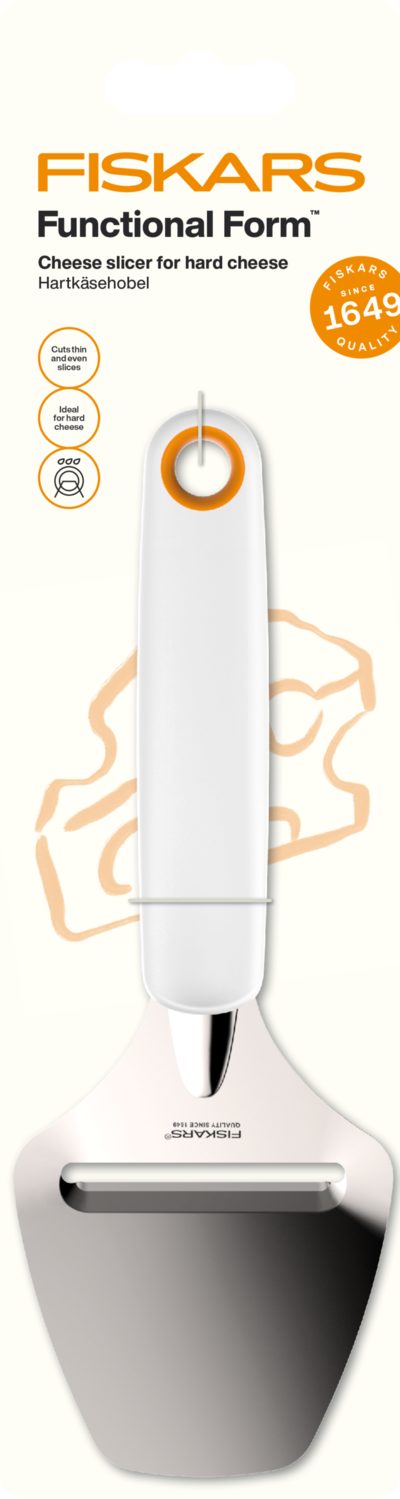 Fiskars Functional Form juustohöylä kovalle juustolle