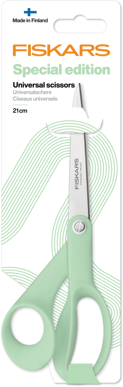 Fiskars Inspiration yleissakset 21cm vihreä Salvia