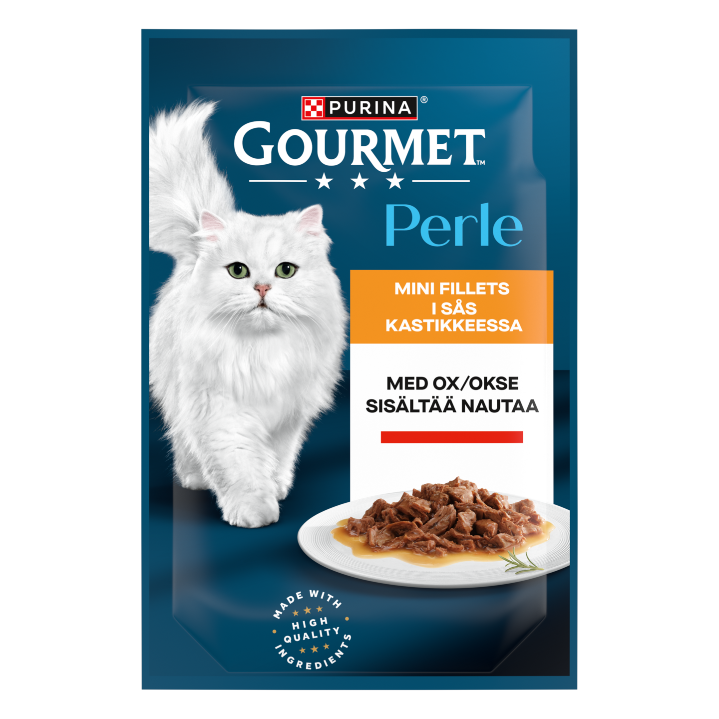 Gourmet Perle Naudanlihaa kastikkeessa 85g kissanruoka