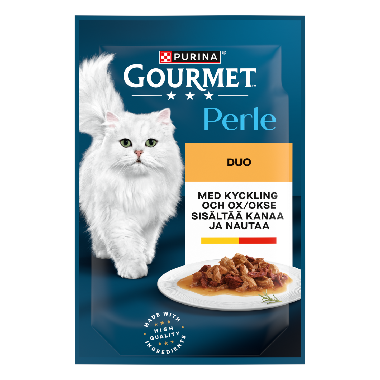 Gourmet Perle Kanaa & Naudanlihaa Delicate Meats Duo 85g kissanruoka