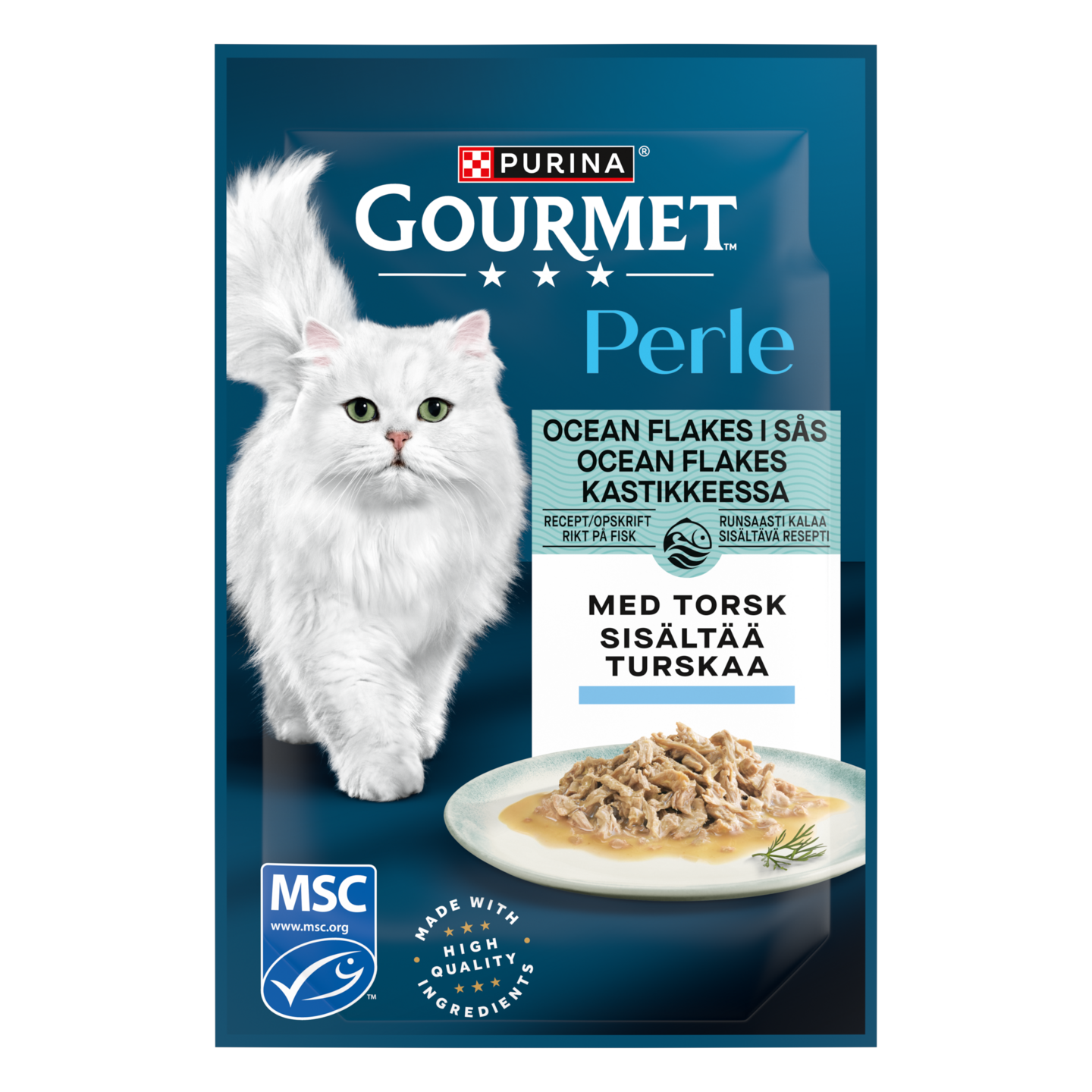Gourmet Perle Ocean Flakes kastikkeessa lajitelma 8x85g