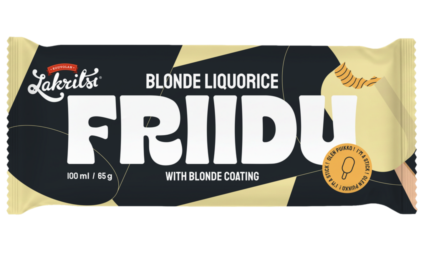 Friidu jäätelöpuikko Blonde Liquorice 100ml/65g