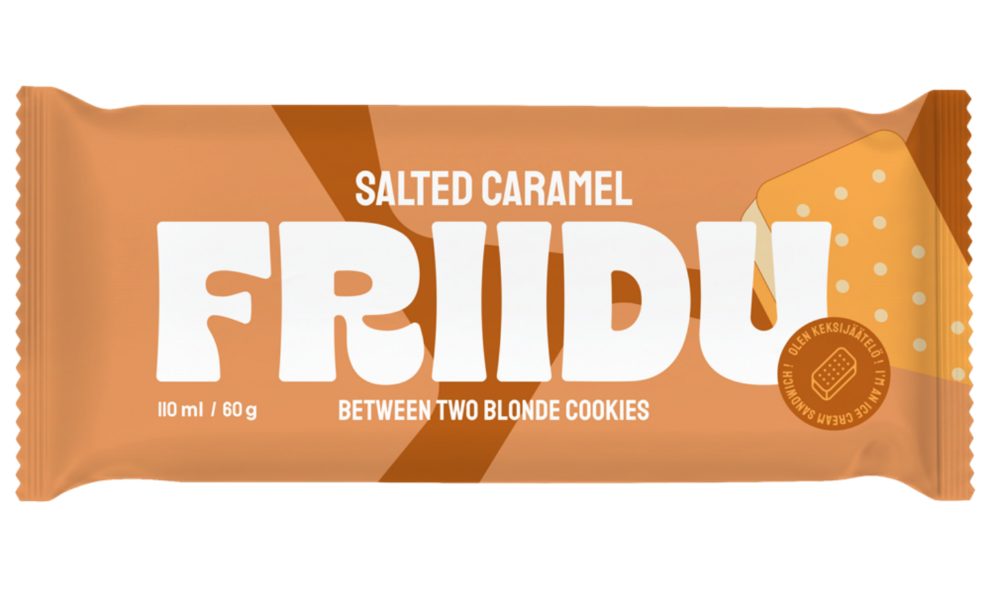 Friidu sandwich jäätelö Salted Caramel 100 ml / 60 g