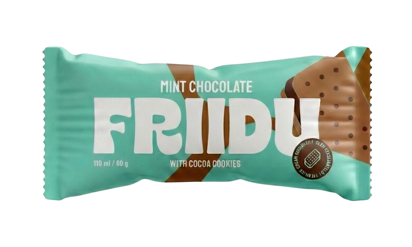 Friidu sandwich jäätelö mint chocolate 110ml/60g