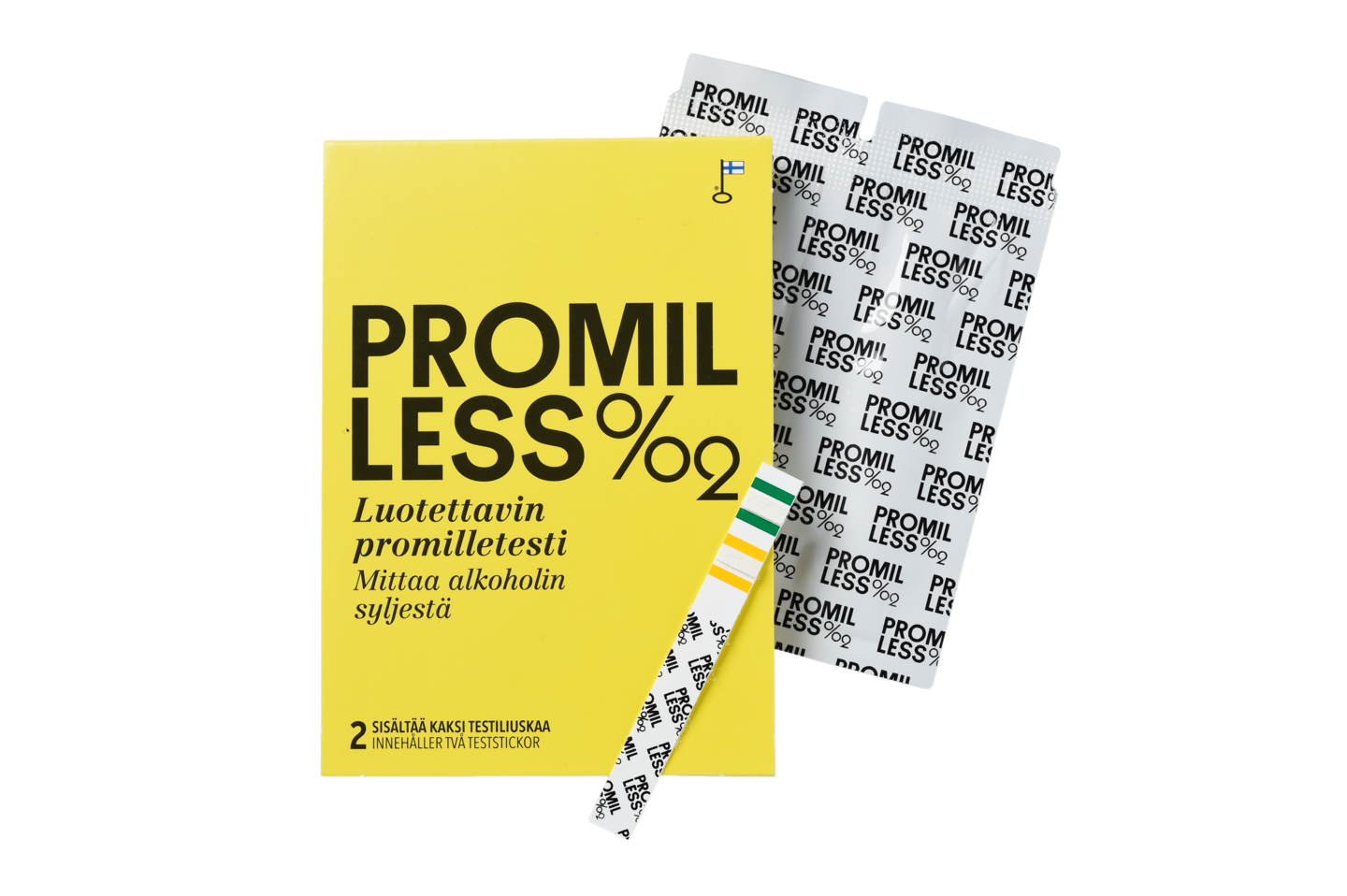 Promilless kertakäyttöinen promilletesti 2kpl
