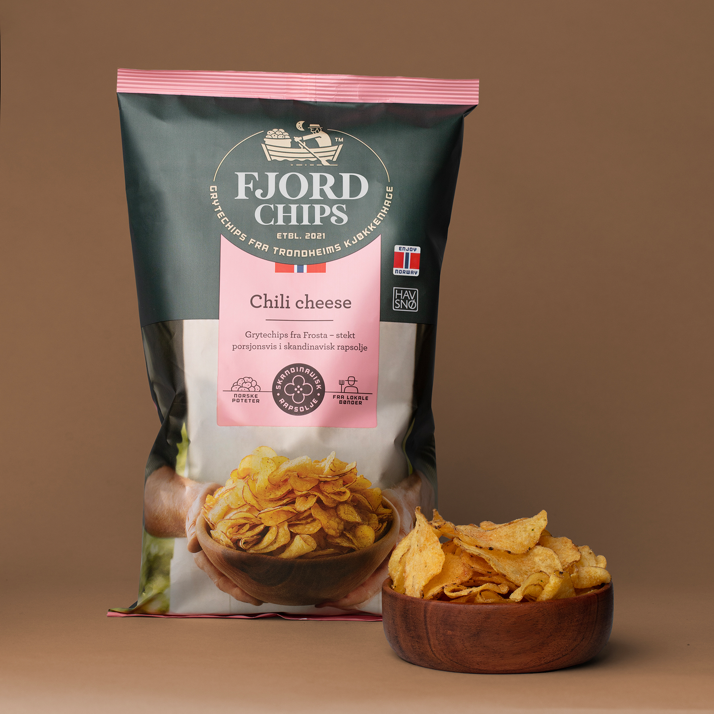 FjordChips Chili Cheese perunalastut chili-juusto 150g