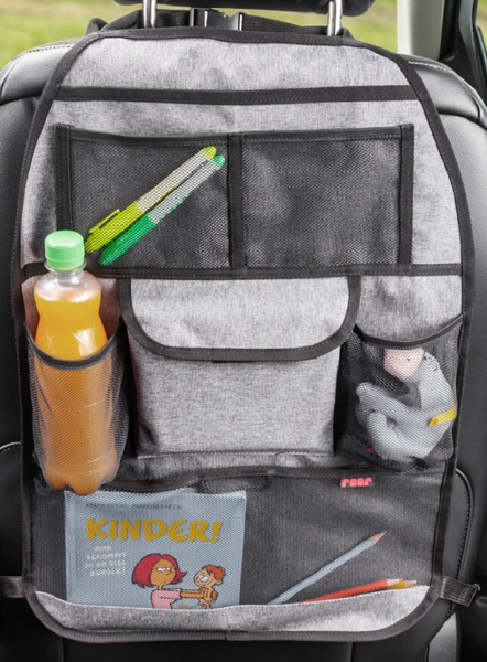 Reer potkusuoja autoon taskuilla harmaa