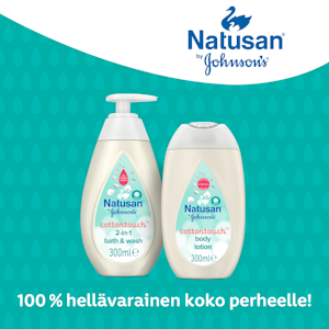 Natusan by Johnson's Cotton Touch Lotion kosteusvoide 300ml