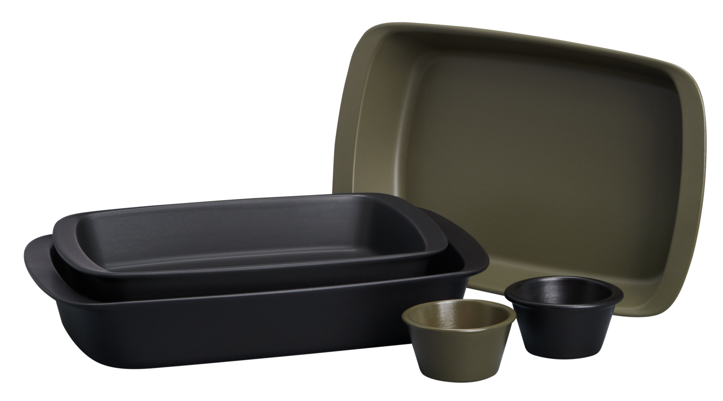 myhome keraaminen vuoka 34x21x6cm musta