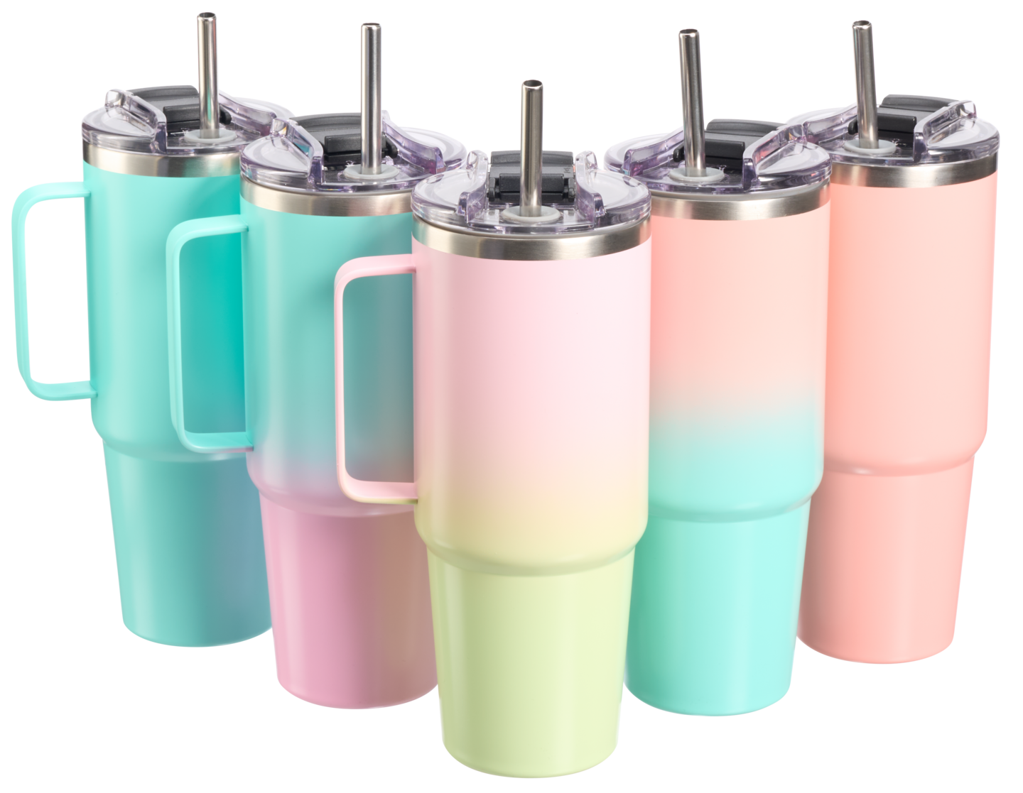 myhome teräsmuki 0,850 l turkoosi/pinkki