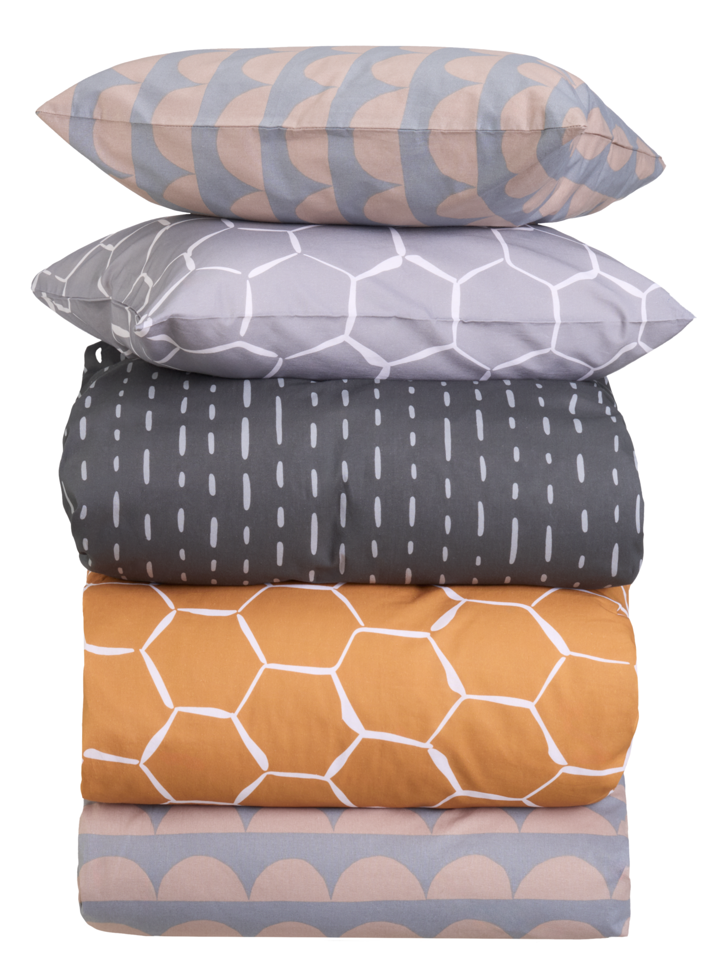 myhome Kivikko pussilakanasetti 150x210 cm beige-harmaa