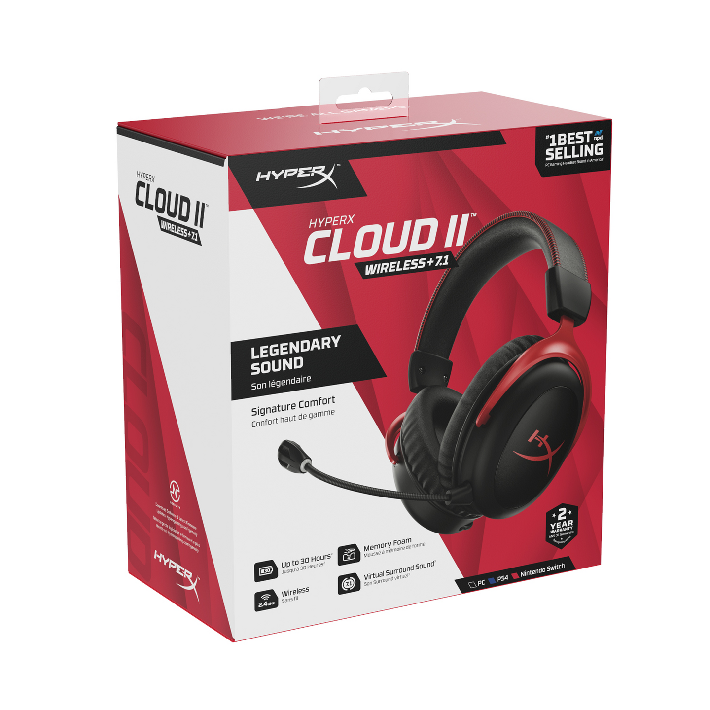 HyperX Cloud II -langattomat pelikuulokkeet