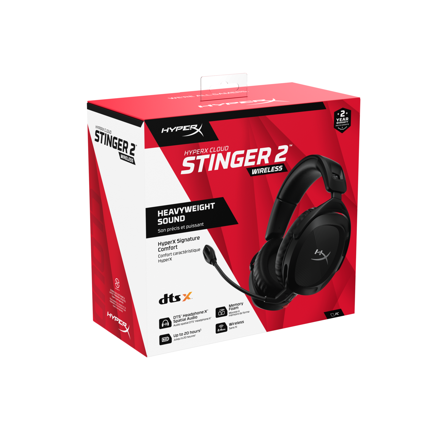 HyperX Cloud Stinger 2 -langattomat pelikuulokkeet