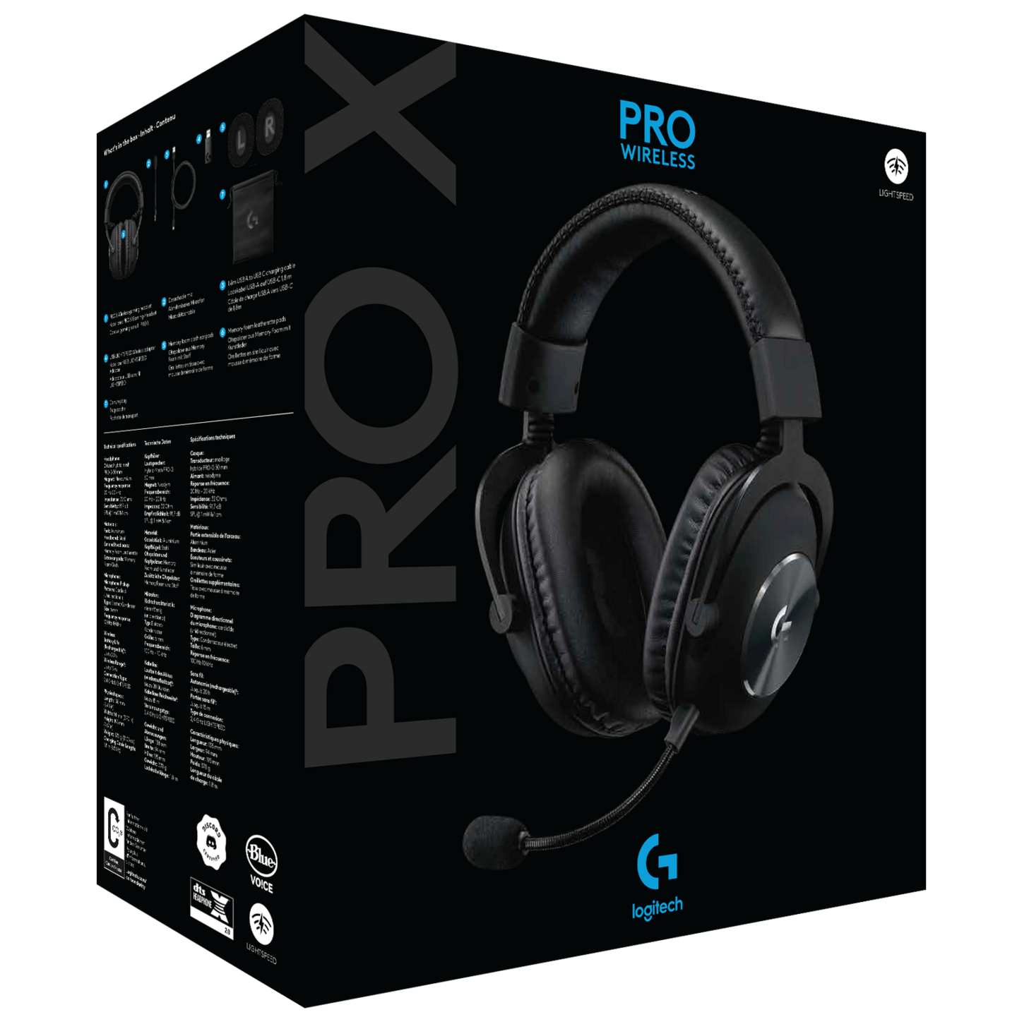 Logitech G Pro X Lightspeed -langattomat pelikuulokkeet