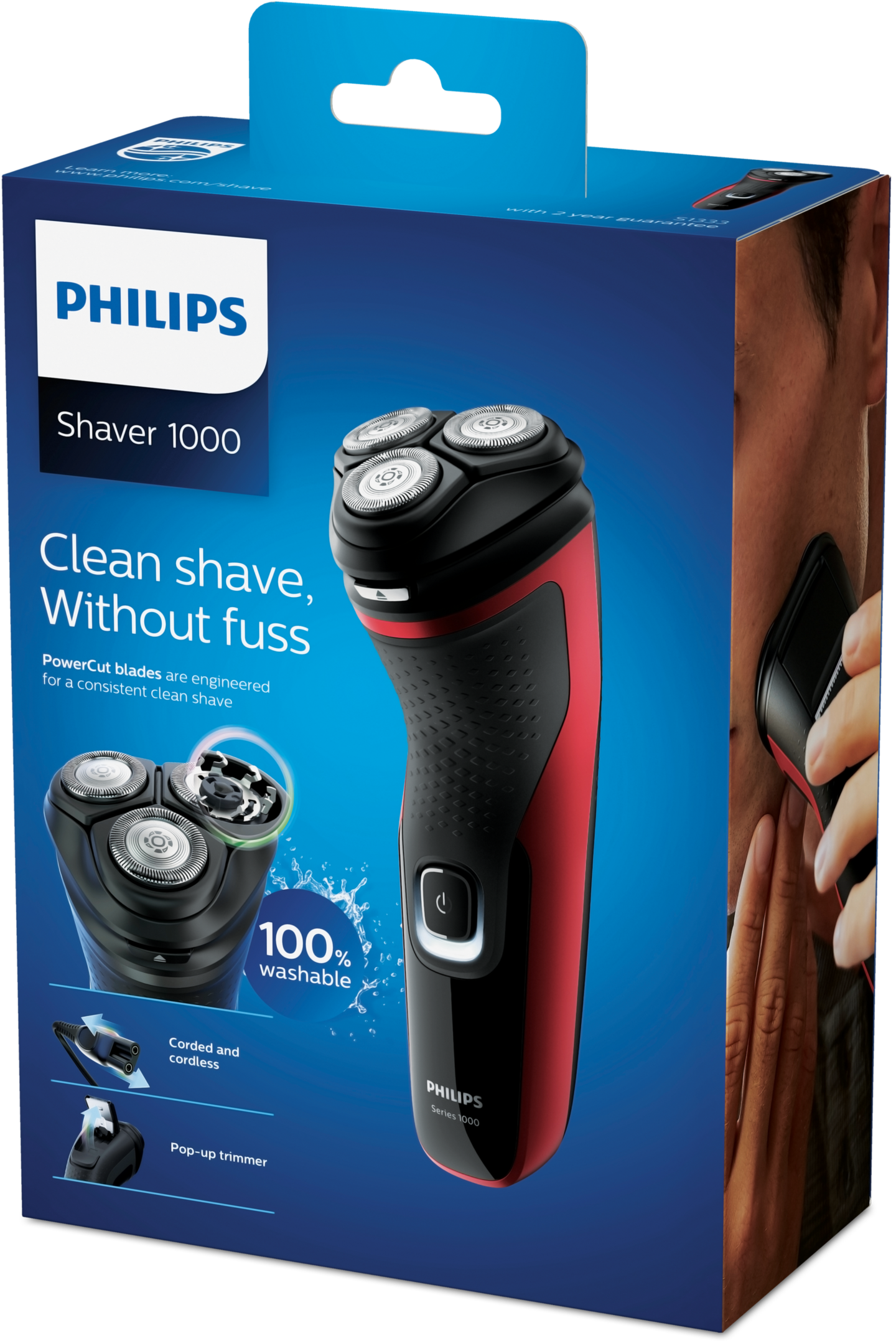 Philips Shaver Series 1000 S1333/41 -parranajokone