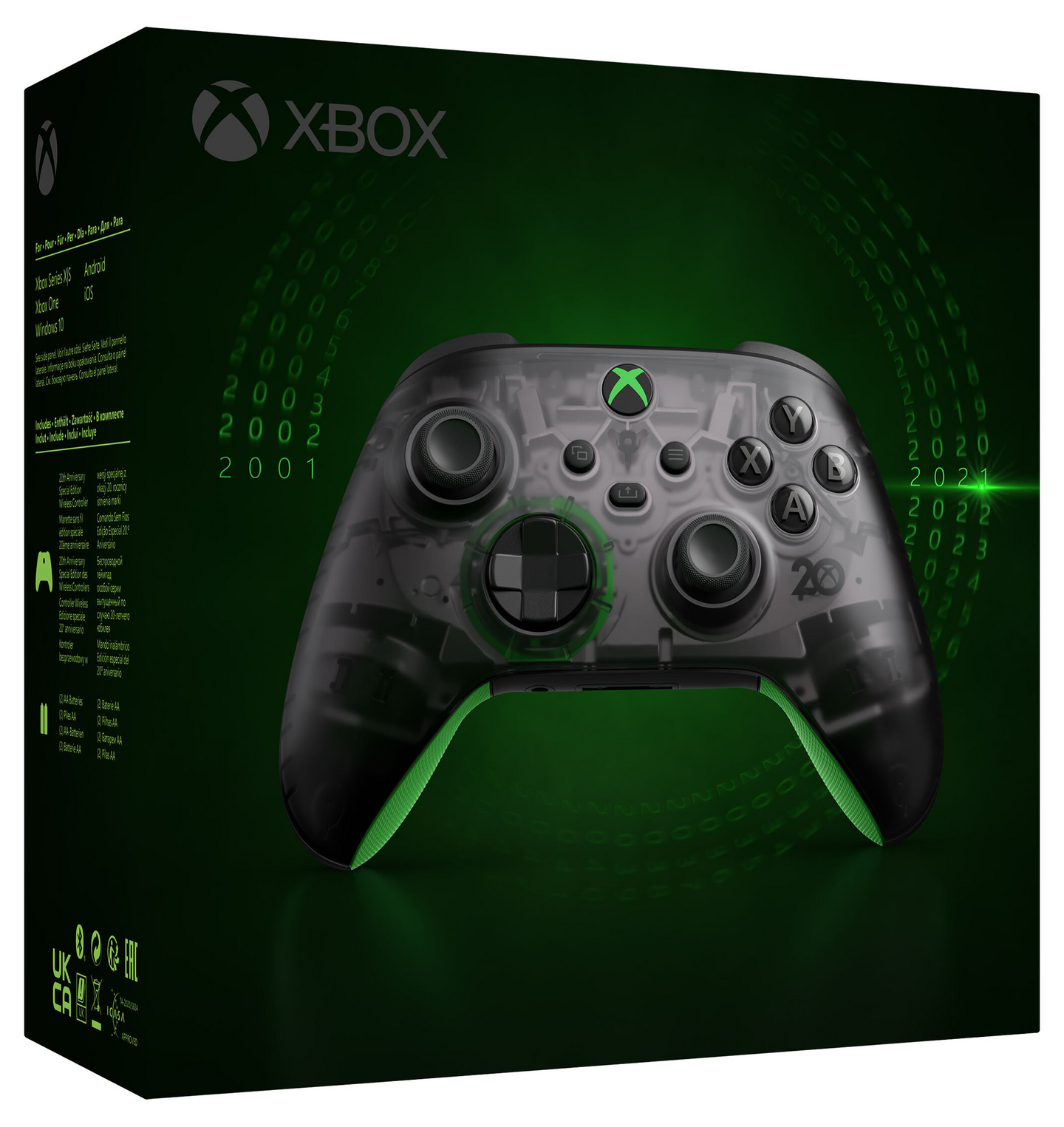 Microsoft Xbox Series X - 20th Anniversary Special Edition -langaton peliohjain