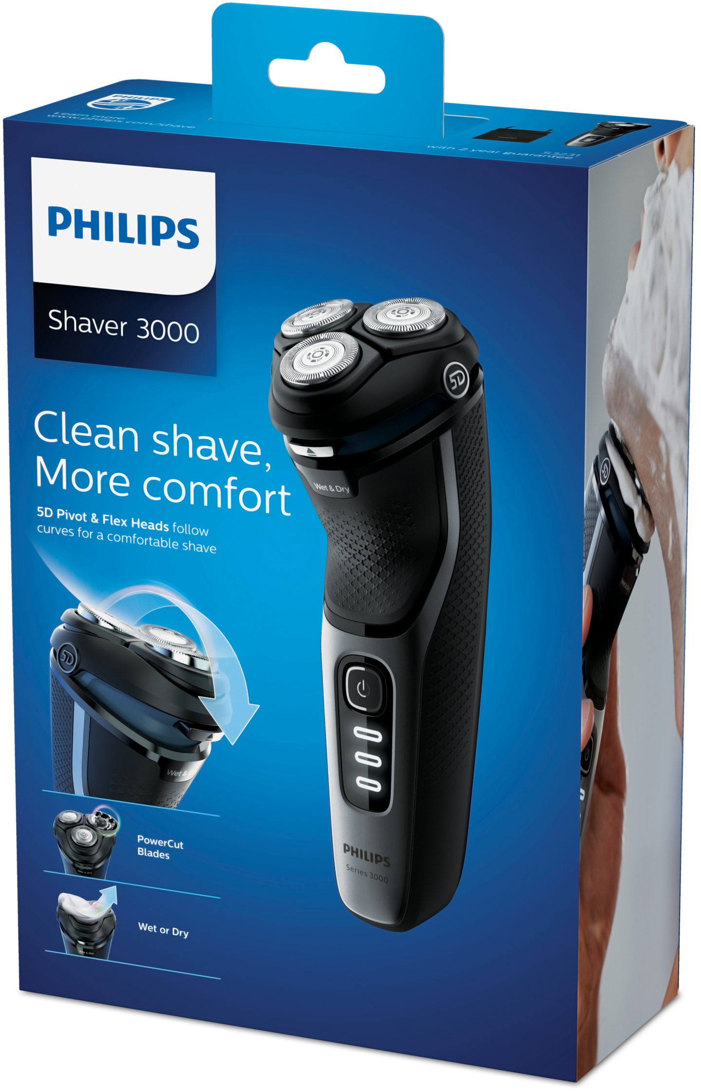 Philips Shaver Series 3000 S3231/52 -parranajokone