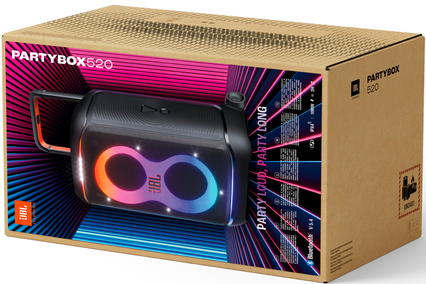 JBL PartyBox 520 -kaiutin, musta