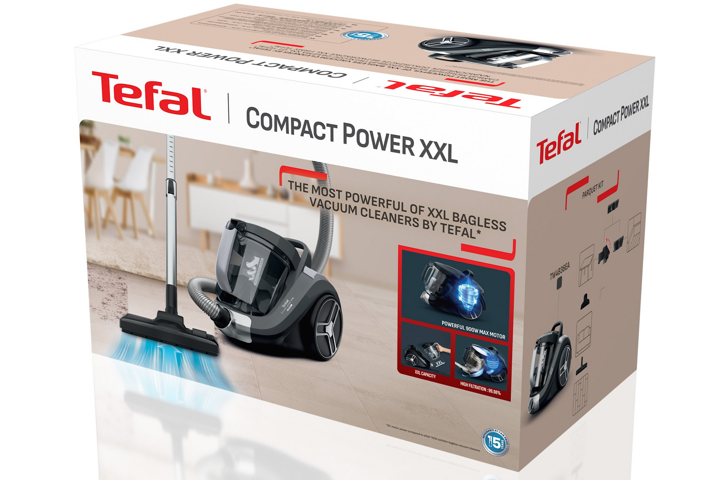 Tefal Compact Power XXL Cyclonic TW4B36EA -pölypussiton imuri