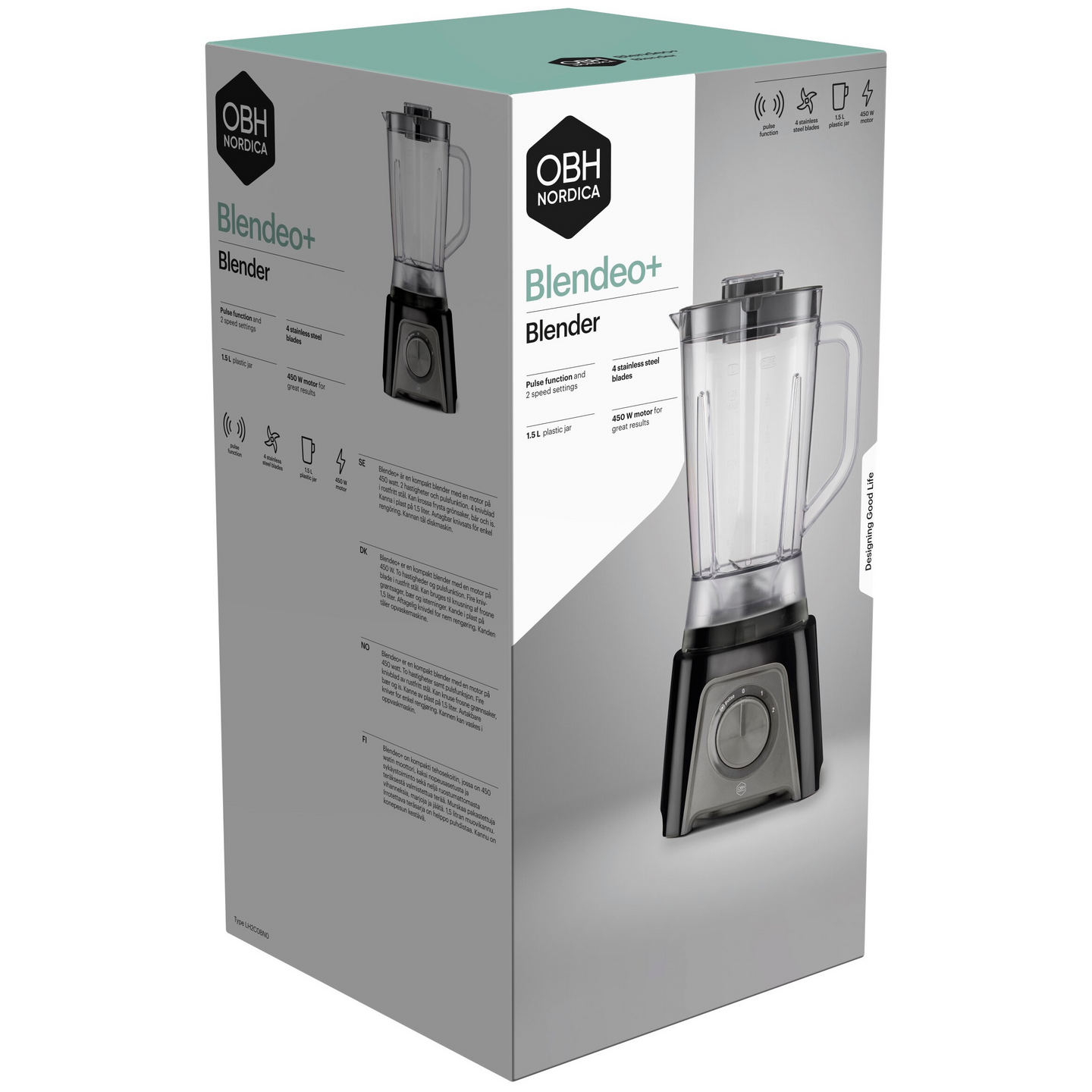 OBH Nordica Blendeo+ LH2C08N0 -tehosekoitin