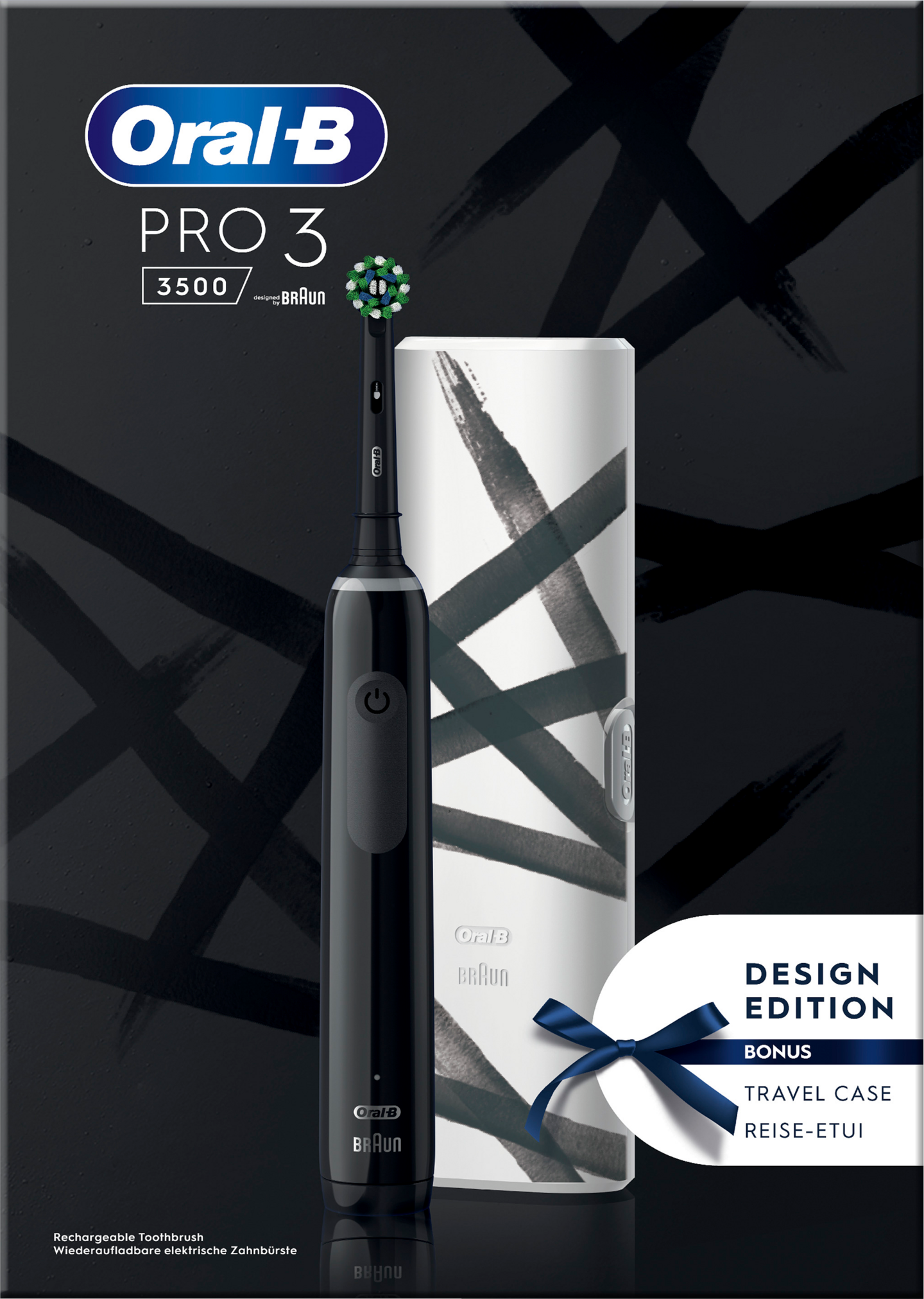 Oral-B Pro 3 3500 -sähköhammasharja, musta