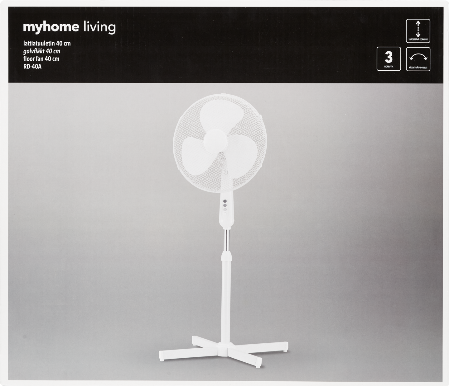 myhome living RD-40A 40 cm -lattiatuuletin