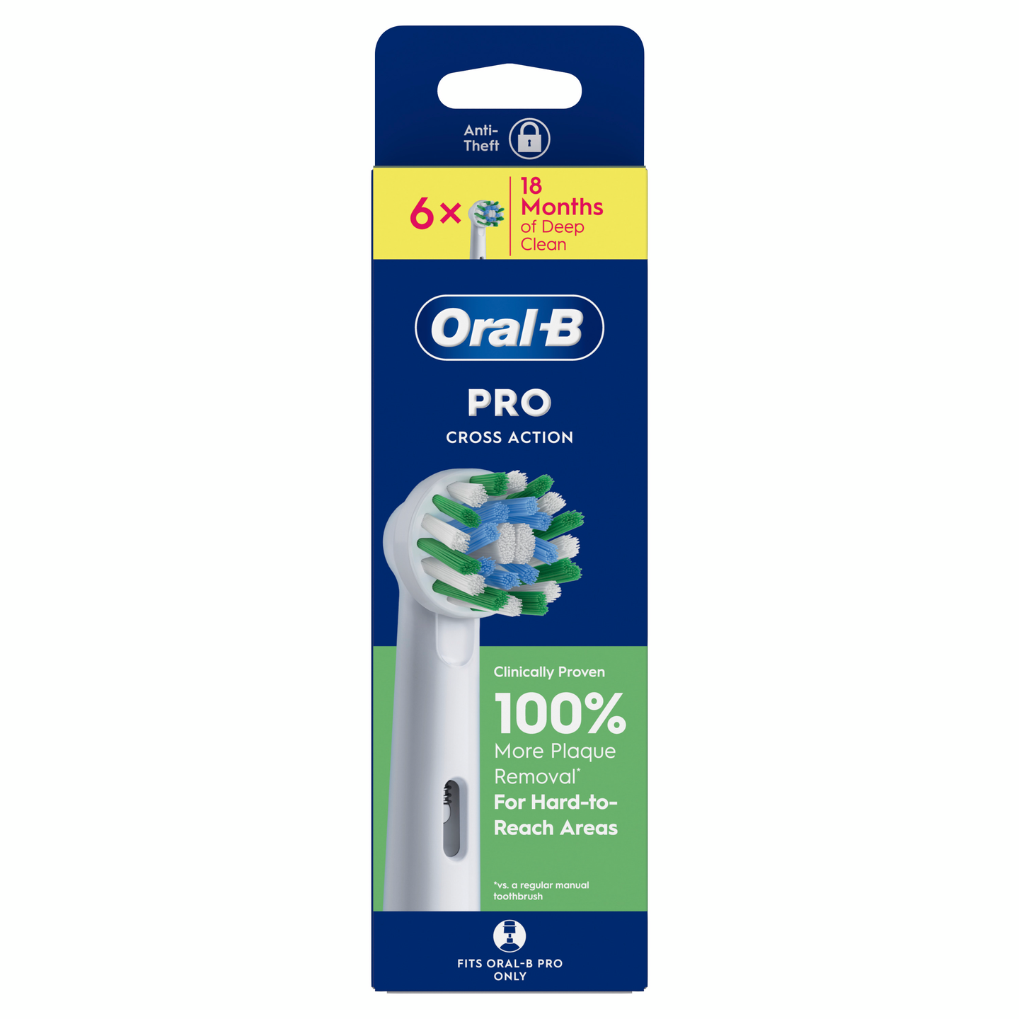 Oral-B Pro CrossAction -vaihtoharja, 6 kpl