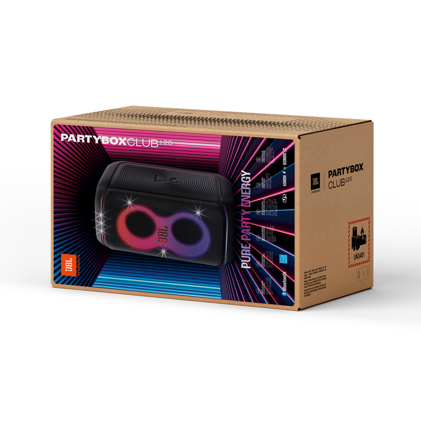 JBL PartyBox Club 120 -kaiutin, musta