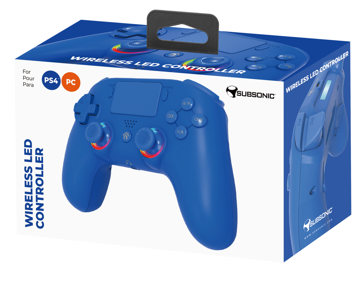 Subsonic PS4 LED -langaton peliohjain, sininen